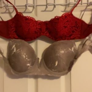 Pair of lace bras 34C